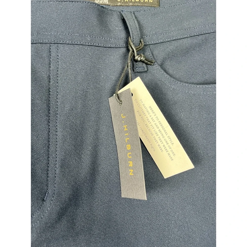 NWT BJM‎ J.Hilburn BMartinelli Mens Blue Straight Leg Pant Size 40